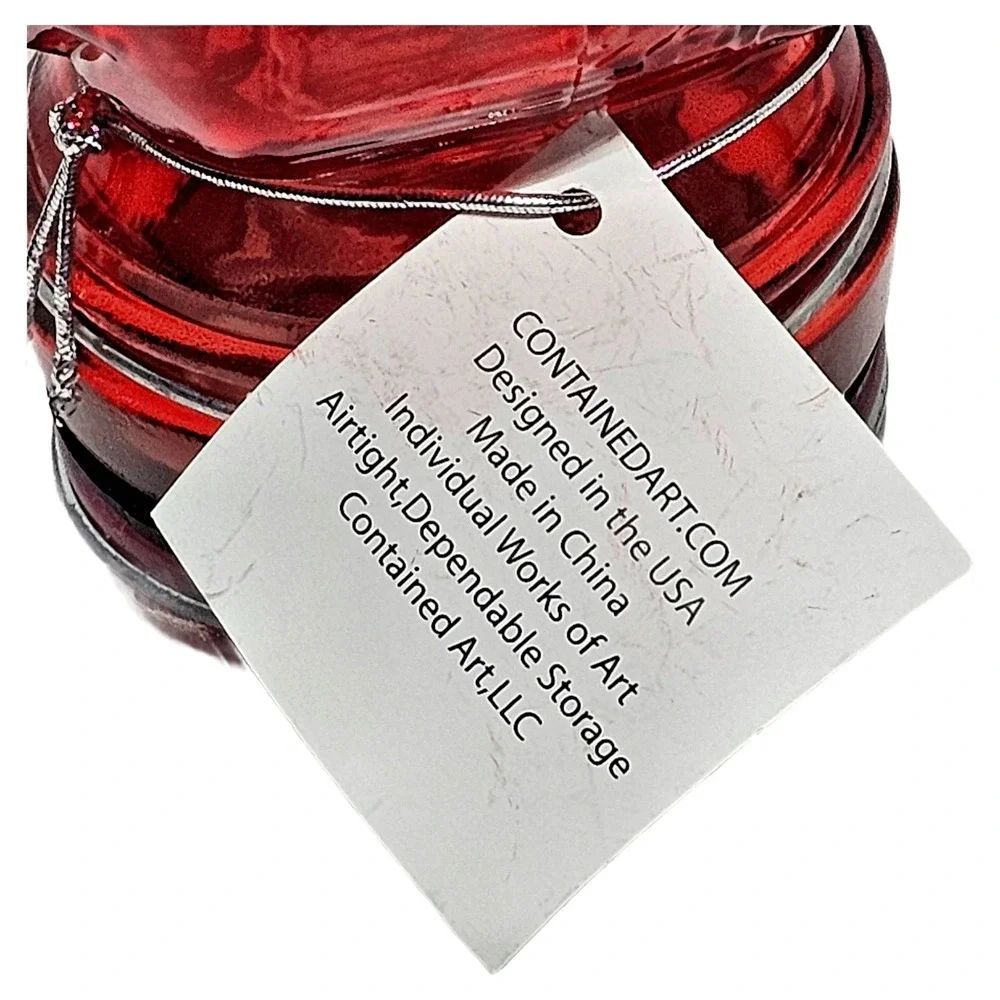 Contained Art red glass
